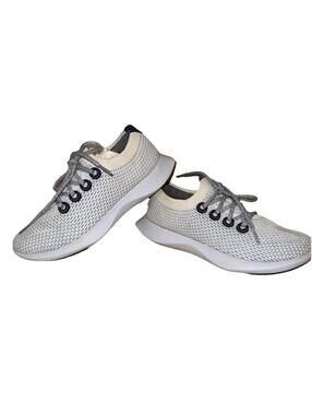 Allbirds Tree Dasher Running Shoes Women's Size 9.5 Sneakers White Blue Comfort